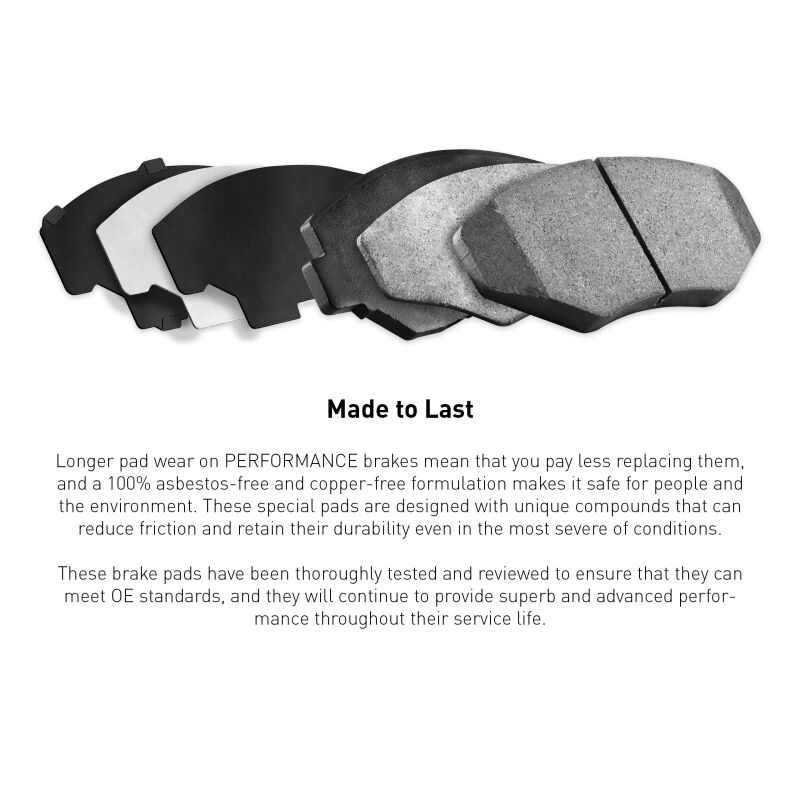 Lexus IS F Brake Pads - Rear - R1 Concepts - Performance Sport Pads - `08-`14